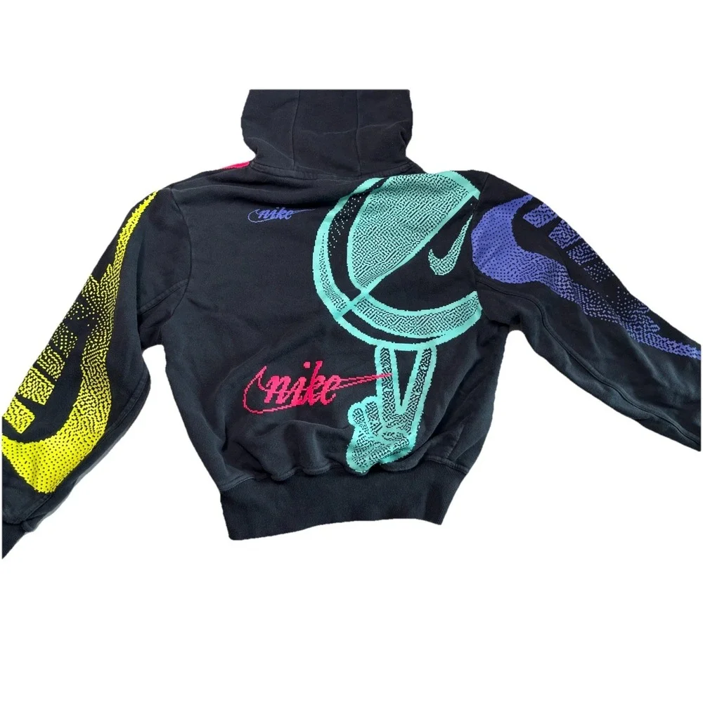 Nike‎ Sportswear Peace Graphic Hoodie CI3132-010 Black Multi Men's Small
